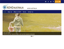 Tablet Screenshot of adhdaustralia.org.au